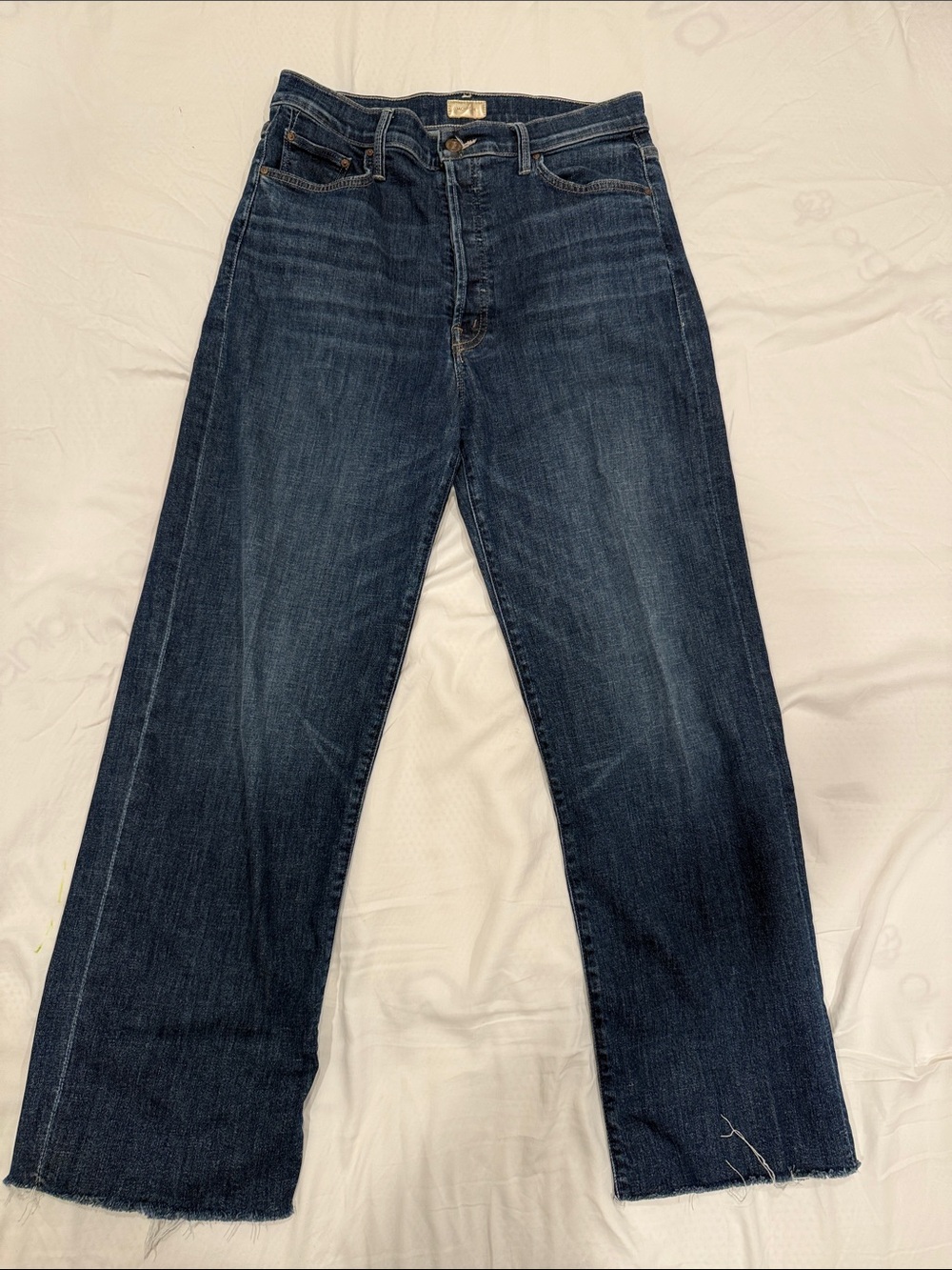 MOTHER Women's Dark Blue Boyfriend Jeans
